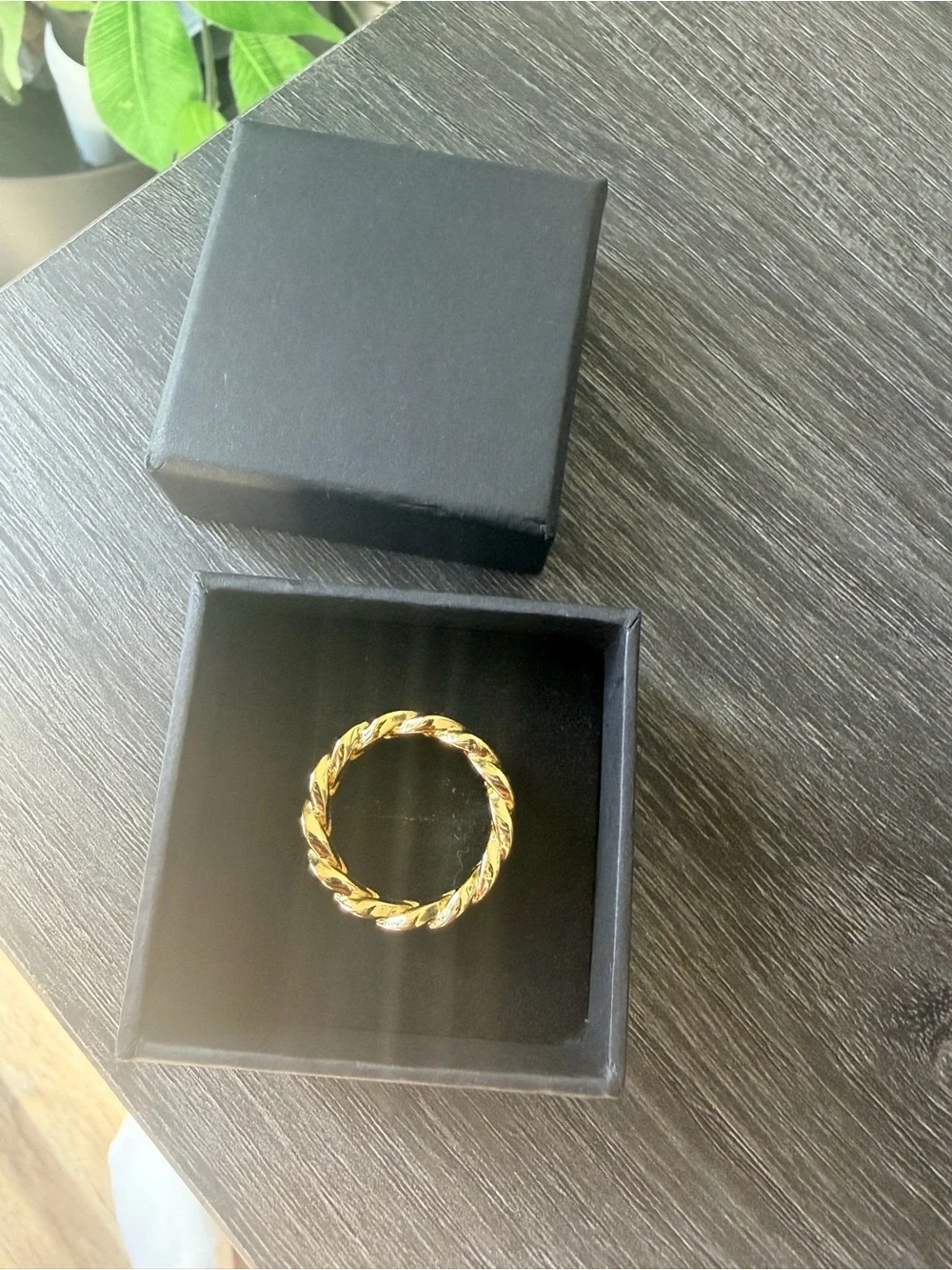 Gold Cuban Link Ring